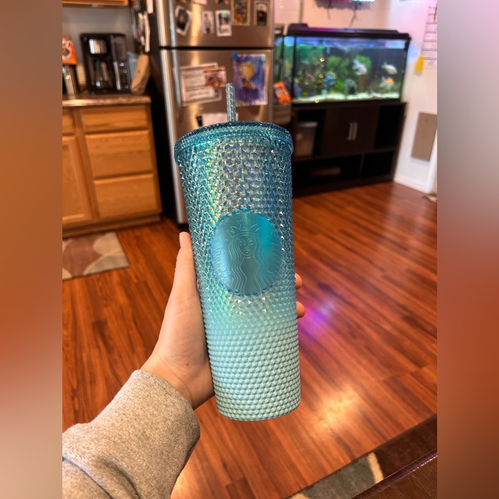 Starbucks icy blue studded tumbler